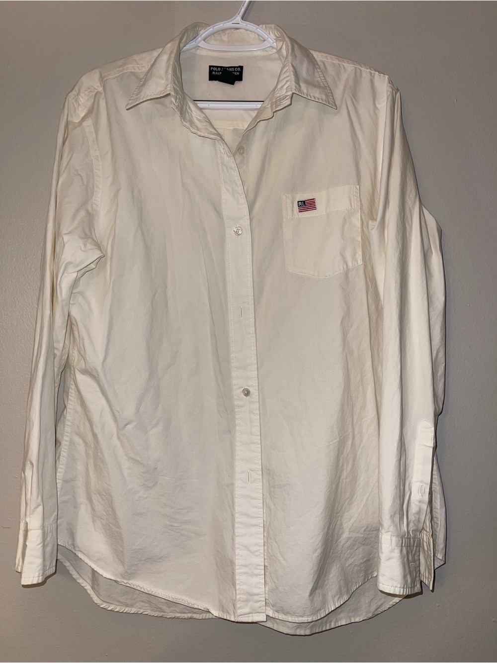 Polo by Ralph Lauren Off-White Long Sleeve Button-Up Shirt